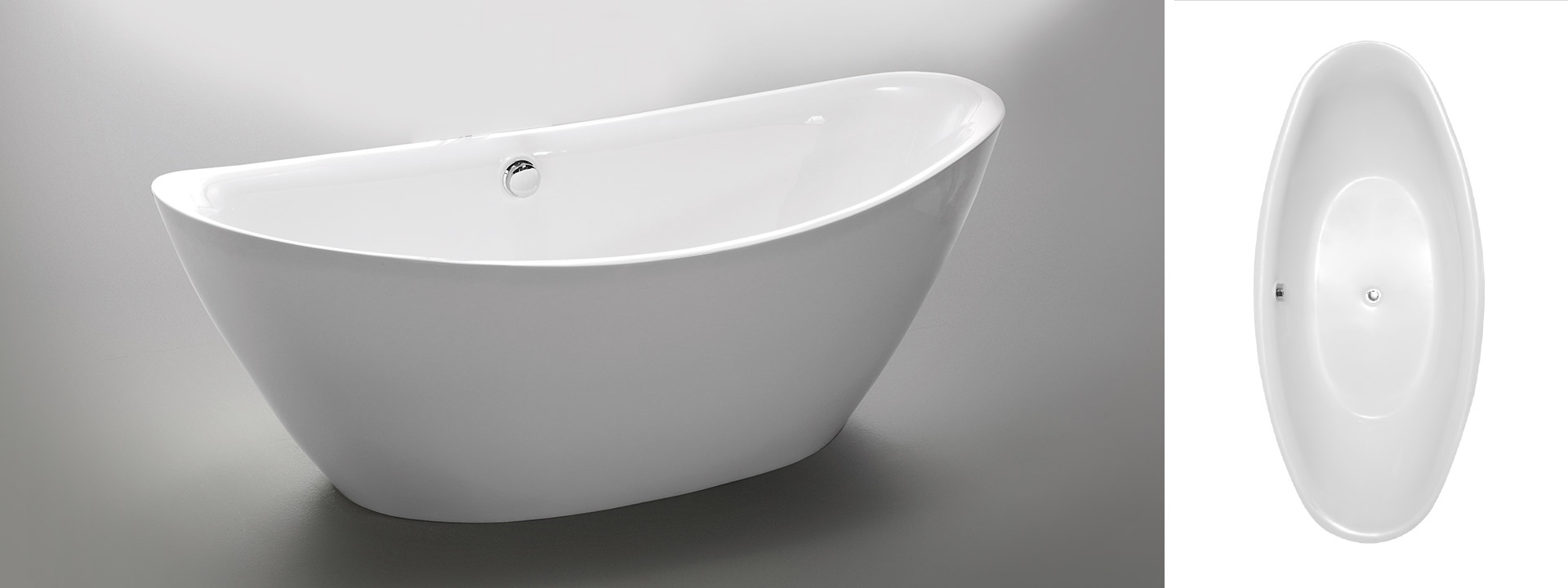 Wellis Arezzo White Térben álló kád 180