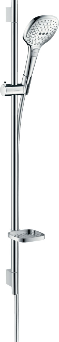 Hansgrohe Raindance Select E Zuhanyszett 120 3jet szappantartóval és 90 cm-es zuhanyrúddal, EcoSmart 9 l/perc 