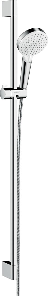 Hansgrohe Crometta Falsíkon kívüli zuhanyrendszer Vario 90 cm-es zuhanyrúddal és Ecostat 1001 CL termosztáttal 