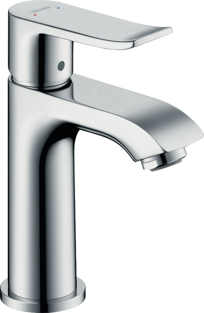 Hansgrohe Metris Egykaros mosdócsaptelep 100 kézmosókhoz, automata lefolyó-garnitúrával 