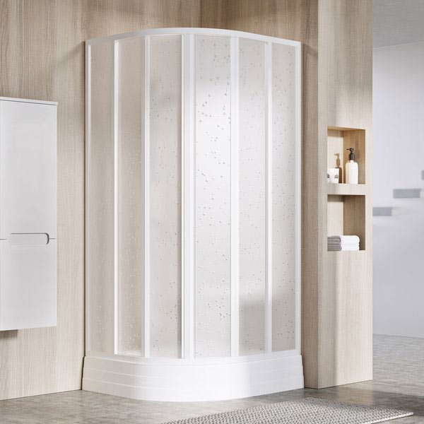 Ravak Supernova SKKP6-90 195 zuhanykabin ( fehér + Pearl polisztirén ) 