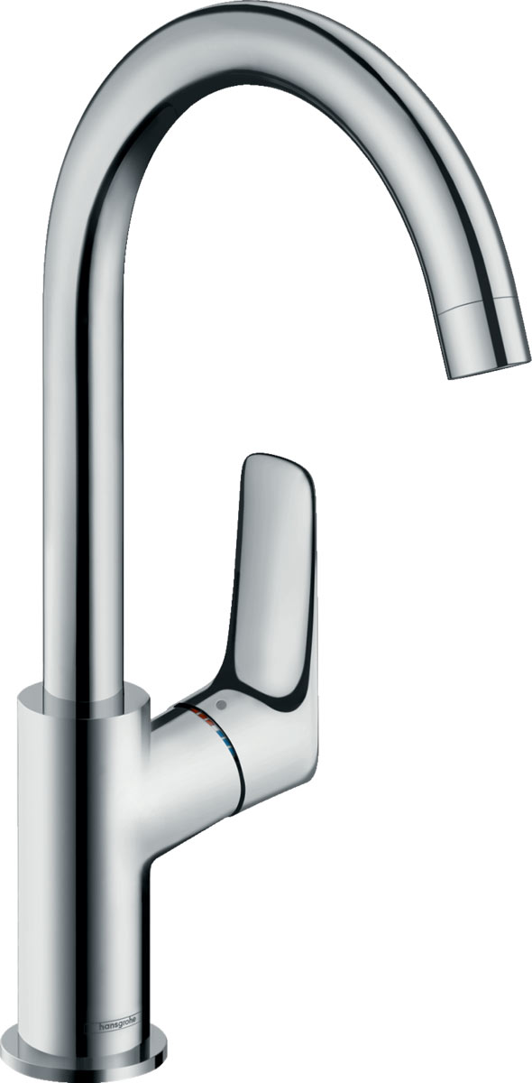 Hansgrohe Logis Egykaros mosdócsaptelep 210 elforgatható kifolyóval, automata lefolyó-garnitúrával 