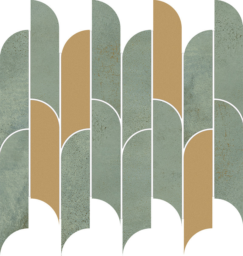 Tubadzin Tissue Green mozaik 29,8x27,2 cm