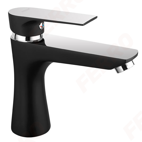 Ferro Algeo Square Black/Chrome BAQ2BLC -mosdócsaptelep