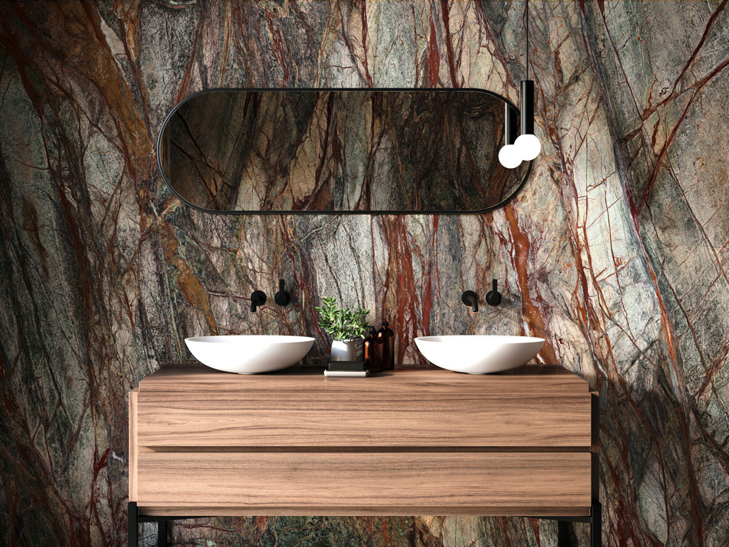 Ape Forest Green Marble Csempe és Padlólap