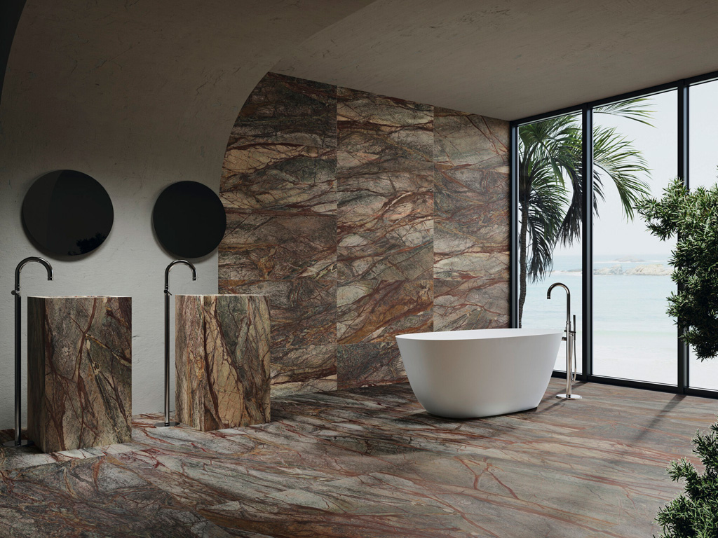 Ape Forest Green Marble Csempe és Padlólap