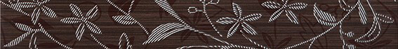 Cersanit Tanaka Brown Border Flower WD798-015 dekorcsík 5 x 40