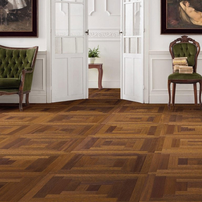 Haro Merbau Tile Design Loop oleovera parketta