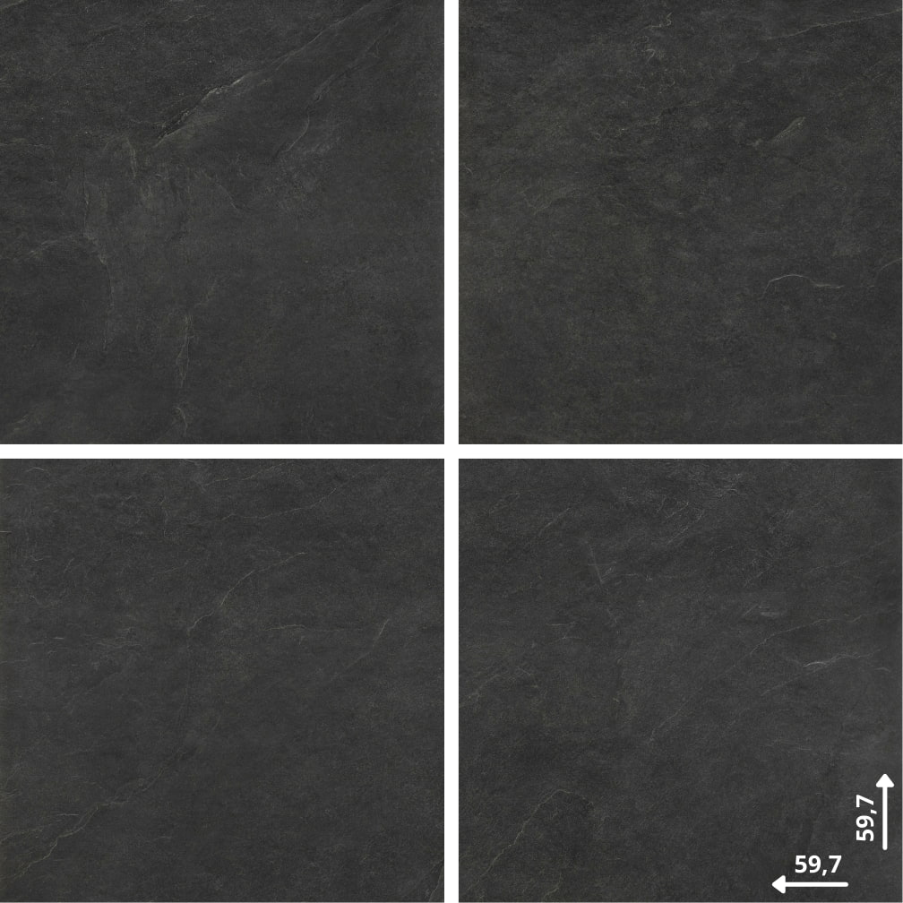 Ceramica Limone Ash Black padlólap és falburkolat 59,7x59,7 cm