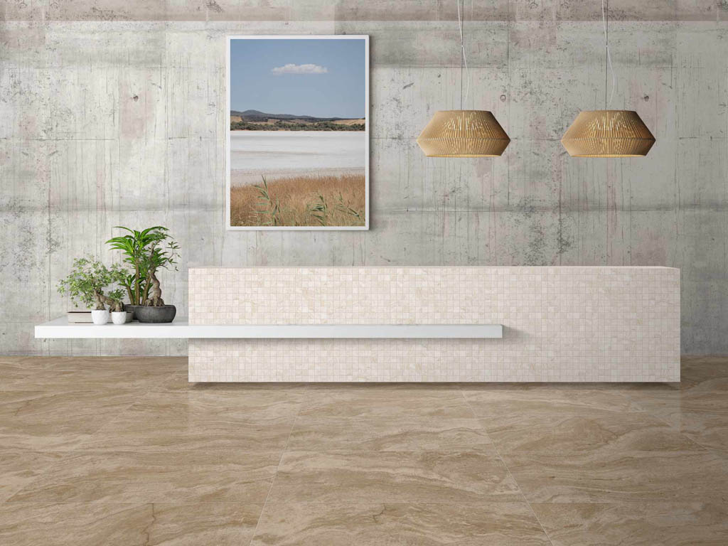 Mediterranea Travertino Tivoli Kőhatású járólap