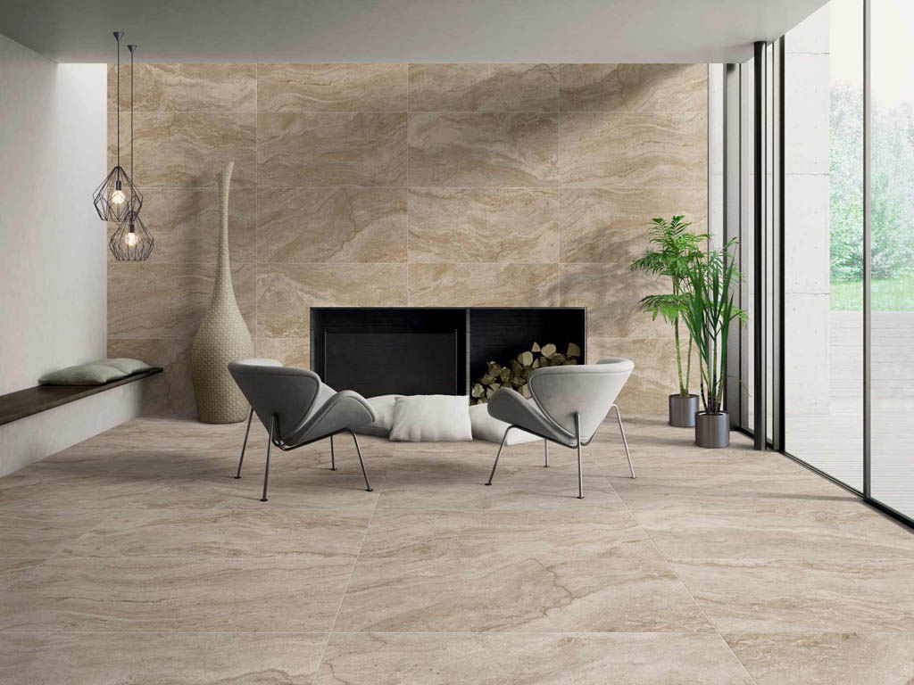 Mediterranea Travertino Tivoli Kőhatású járólap