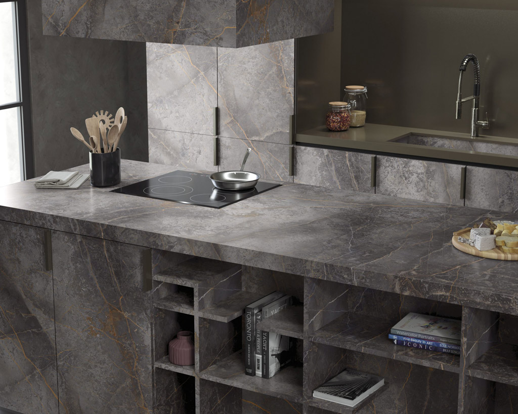 Nuovocorso Sahara Grey Konyhai burkolólap 