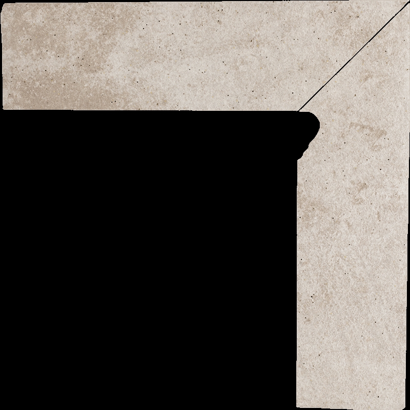 Paradyz Viano Beige Prawy lábazati elem 8,1 x 30