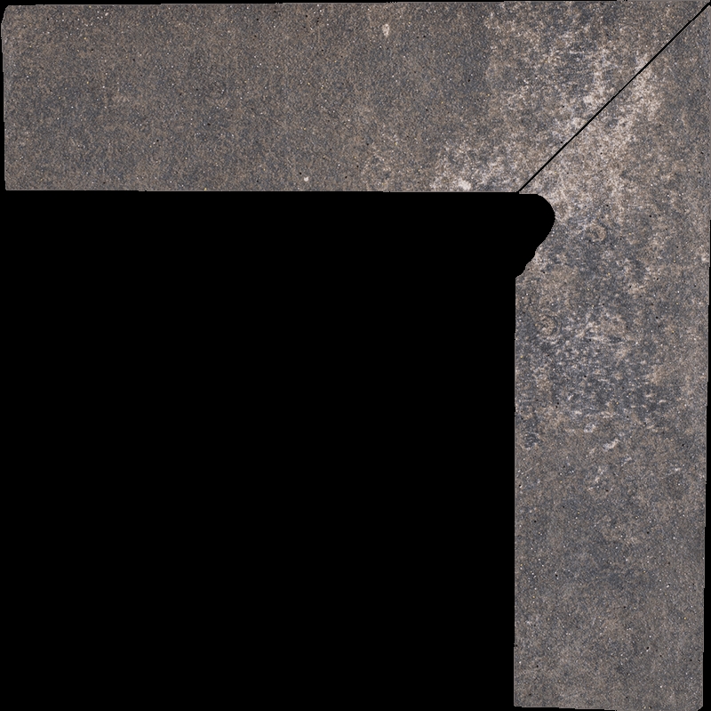 Paradyz Viano Antracite Prawy lábazati elem 8,1 x 30