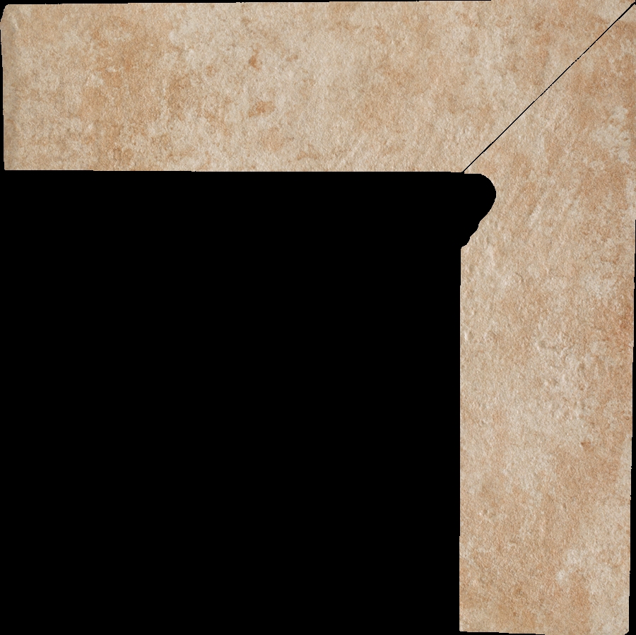 Paradyz Ilario Beige Cokol Prawy lábazati elem 8,1 x 30