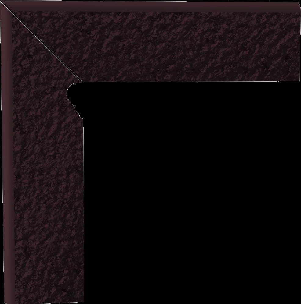 Paradyz Natural Brown Lewy Duro lábazati elem 8 x 30