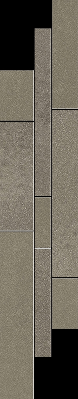 Paradyz Naturstone Umbra Listwa Mix Paski padlódekor 14,3 x 71