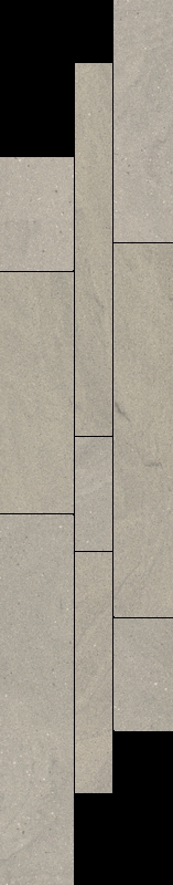 Paradyz Rockstone Antracite Mix padlódekor 14,3 x 71