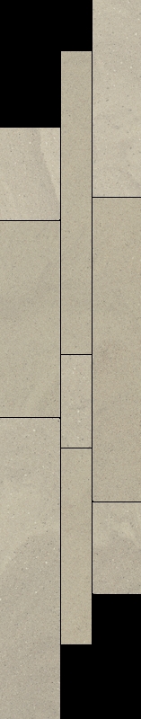 Paradyz Rockstone Grys Mix padlódekor 14,3 x 71