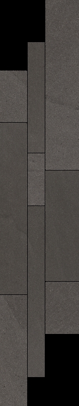 Paradyz Rockstone Grafit Mix padlódekor 14,3 x 71