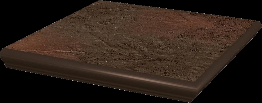 Paradyz Semir Brown Stopnica Narozna lépcsőlap 33 x 33