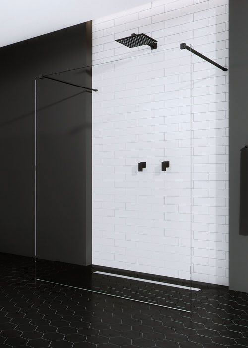 Radaway Modo New Black I 140 Walk-in zuhanyfal