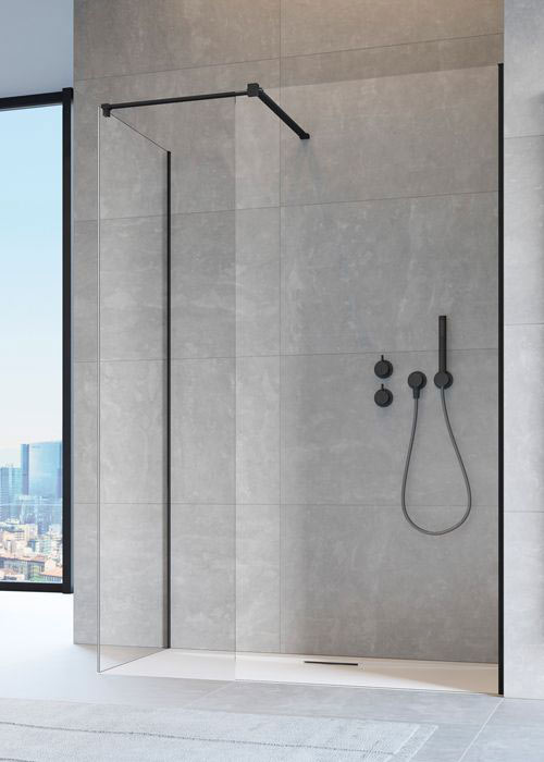 Radaway Modo New Black II 130 Walk-in zuhanyfal
