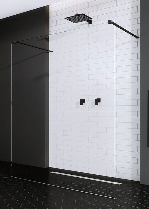 Radaway Modo X Black I 130 Walk-in zuhanyfal