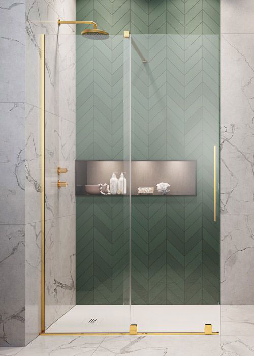Radaway Furo Gold Walk-in 160 bal Walk-in zuhanyfal