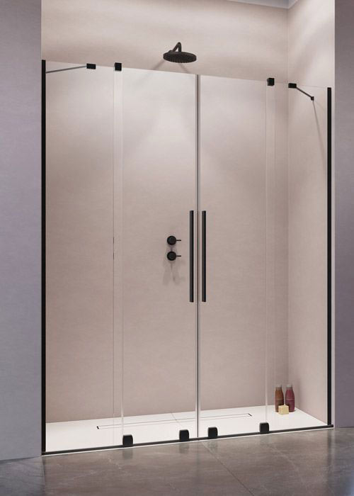 Radaway Furo Black DWD 140 zuhanyajtó