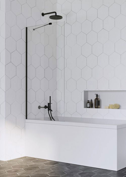 Radaway Idea Black PNJ 60 fekete kádparaván