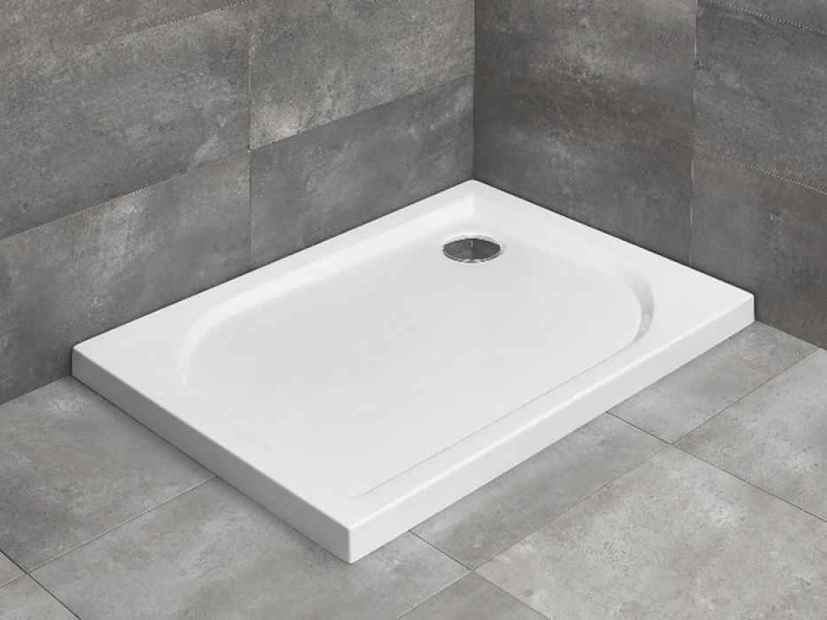 Radaway Delos D szögletes lapos zuhanytálca 80x75