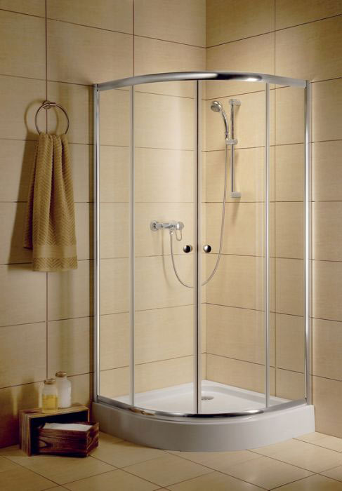 Radaway Classic A 80x80 íves grafit fehér zuhanykabin