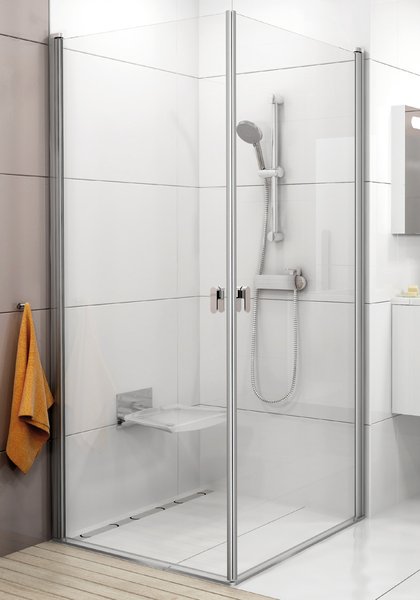 Ravak zuhanykabin Ravak Chrome CRV1-100 fényes alumínium transparent
