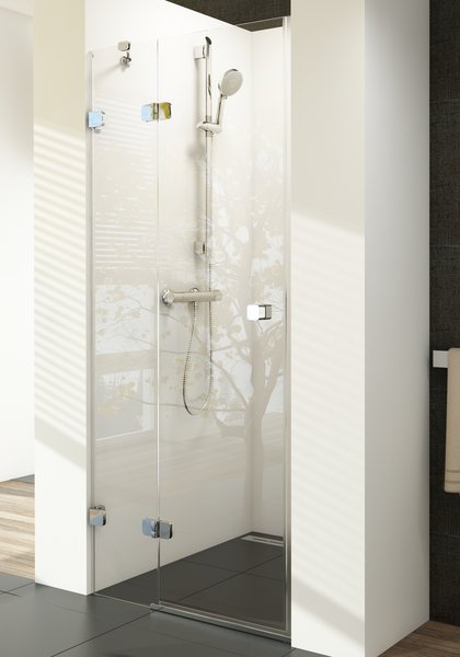 Ravak zuhanyajtó Ravak Brilliant BSD2-80 A-jobb fényes transparent