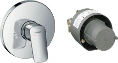 Hansgrohe Logis Zuhanycsaptelep szett falsík alatti szereléshez 