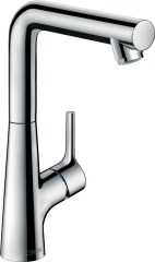 Hansgrohe Talis S Egykaros mosdócsaptelep 210 elforgatható kifolyóval, automata lefolyó-garnitúrával 