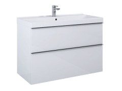 Arezzo Design Monterey 100 cm-es alsószekrény 2 fiókkal magasfény? fehér