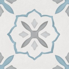 Harmony Sirocco Blue Cross falicsempe és padlólap 22,3x22,3 cm