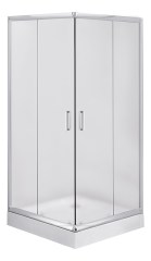 Deante Funkia szögletes zuhanykabin 90 cm, savmaratott üveg 