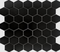 27,7x32,2 Black M H matt mozaik