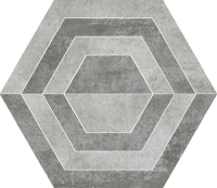 Paradyz padlódekor Paradyz Scratch Grys Hexagon A padlódekor