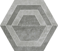 Paradyz padlódekor Paradyz Scratch Grys Hexagon C padlódekor