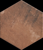 Paradyz Scandiano Rosso Heksagon padlólap 26 x 26