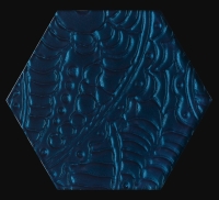 Paradyz Urban Colours Blue Inserto Szklane Heksagon dekorcsempe 17,1 x 19,8