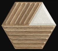 Paradyz Woodskin Mix Wood Heksagon Struktura C falicsempe 19,8 x 17,1