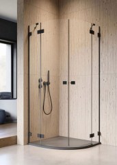 Radaway Essenza Pro Black PDD 90 J íves zuhanykabin