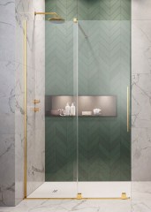 Radaway Furo Gold Walk-in 120 jobb Walk-in zuhanyfal