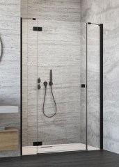 Radaway Essenza New Black DWJS 140 J fekete zuhanyajtó