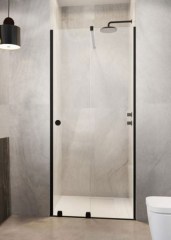 Radaway Furo Black DWJ RH 90 J fekete zuhanyajtó